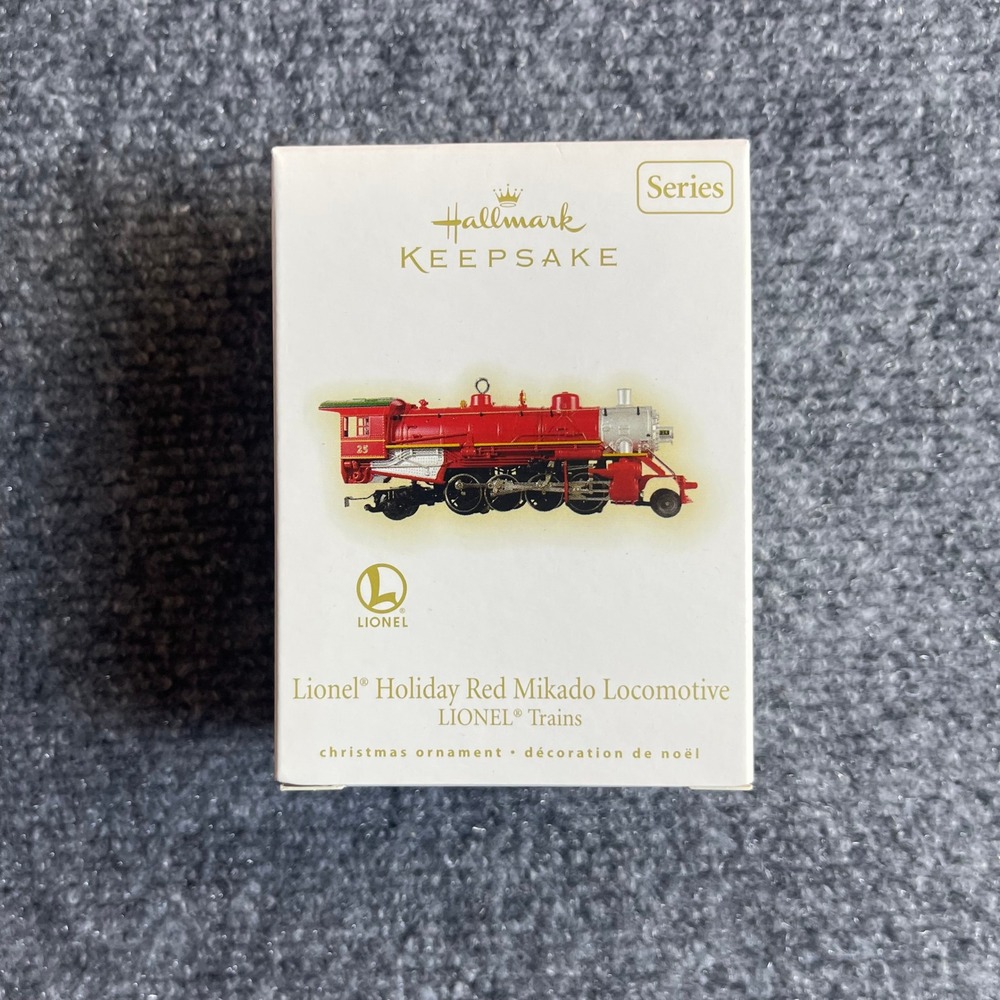 Hallmark Keepsake 2009 Lionel Holiday Red Mikado Locomotive Metal Ornament